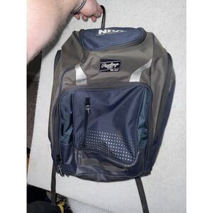 Rawlings‎ Legion Baseball Softball Backpack – Navy/Gray Equipment Gear Bat Bag